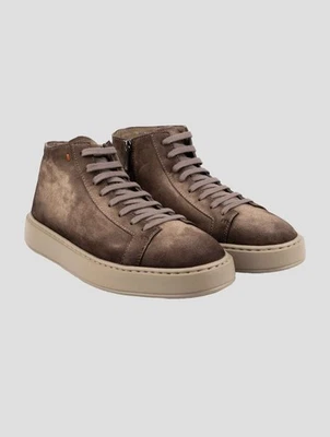 NUEVAS BOTAS SANTONI CUERO MARRÓN GAMUZA US 10 - EU 43 - UK 9 (en la suela) SSZ21 Foto 1 de 4