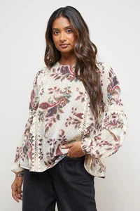 Oasis Floral Blouse Womens Casual Tops - Picture 1 of 5
