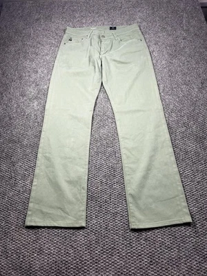 Pantalones de mezclilla AG Adriano Goldschmied para hombre 32x34 verde The Protege pierna recta Foto 1 de 4