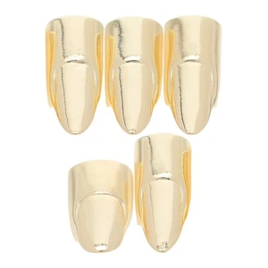Anillo de uñas 5 piezas: garras de uñas desmontables para mujer - punta de dedo de metal ajustable - Imagen 1 de 20