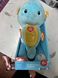 Fisher Price New Soothe & Glow Seahorse Blue Developmental Toy Newborn Baby Gift - Picture 1 of 1