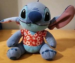 Camisa Hawaiana Disney Lilo and Stitch Puntada 8" Peluche Suavemente Usada - Imagen 1 de 8