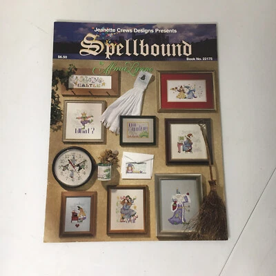Spellbound Cross Stitch 22175 Vintage Witch Wizard Dragon Jeanette Crews Designs - Image 1 of 4