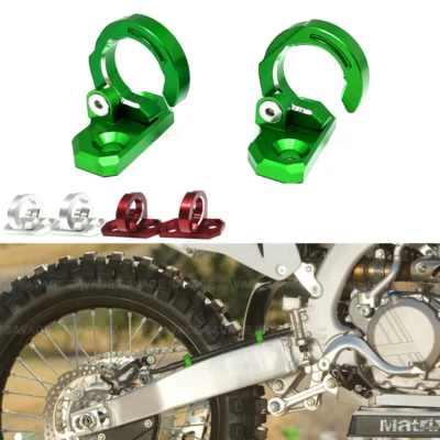 CNC Rear Brake Hose Guide Clamp For KAWASAKI KLX300R KLX650 KLX650R KLX140/G - Image 1 of 4