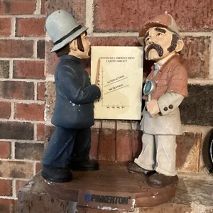 PINKERTON 25TH EDITION ANNUAL FIGURINE POLICE STATUE SCULPTURE GRAPH DETECTIVES - Picture 1 of 8
