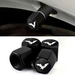 4Pcs Bat Vampires Car Wheel Tire Valve Cap Stem Air Cover Car Styling Motorcycle - Picture 1 of 5
