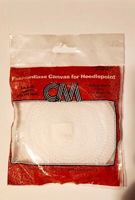 Vintage CM FashionEase Canvas For Needlepoint Set Of 10 Columbia Minerva Corp. - Image 1 of 3