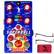 Alexander Pedals Superball Kinetic Modulator Pedal w/ Patch Cables & Cloth for sale