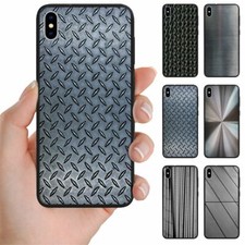 For Huawei Series - Steel Iron Metal Print Pattern Mobile Phone Back Case Cover 