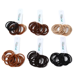 12 Stück Endlos Hakenfrei Dicke Elastische Haarbänder Bommeln Band Schule Pferdeschwanz - Bild 1 von 46
