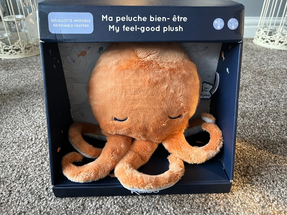 Kaloo My Feel Good Plush Octopus Removable Heatpad - Microwave or Freeze New - Image 1 of 1