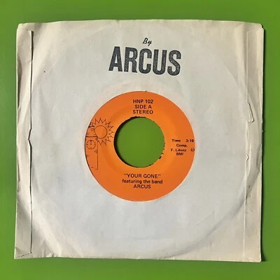 Arcus ‎– You’re Gone / Sunrise 7” Psychedelic Rock Blues 45 US Rare 45rpm Vinyl - Image 1 of 4