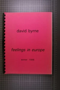 David Byrne Itinerary Original Vintage Feelings In Europe Tour 1998 - Picture 1 of 13