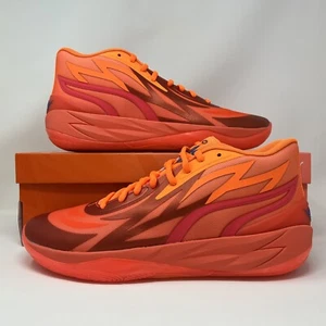 PUMA MB.02 MB2 Supernova Fiery Coral Orange LaMelo Ball Men's Size 13 376442 01 - Picture 1 of 9