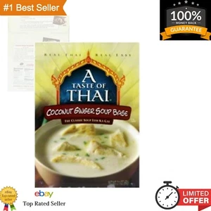 Coconut Ginger Soup Base - Flavored with Classic Thai Spices - 2oz Pack of 6 - Picture 1 of 3