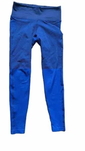 Athleta Leggings Small High Rise Colorblock Navy Workout Compression Pants - Picture 1 of 6