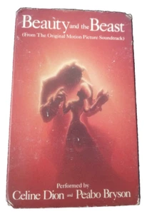 Beauty and the Beast by Celine Dion Peobo Bryson 1991 Single Cassette Tape - Picture 1 of 2