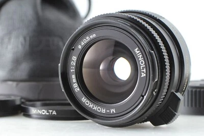 [ NEAR MINT w/ Hood ] Minolta M Rokkor 28mm f/2.8 for CL CLE Leica M From JAPAN - Image 1 of 4
