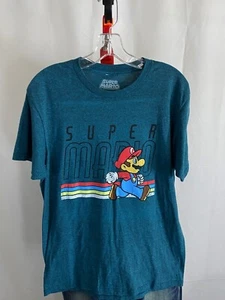 Super Mario Bros Official Logo TEE T SHIRT Medium M retro - Picture 1 of 6