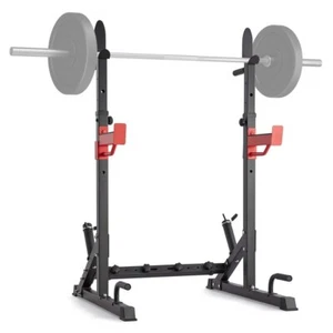 Adjustable Heavy Duty Squat Stand Barbell Weight Bench Press Rack - Picture 1 of 2