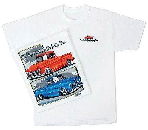 1955-57 Chevy Trucks Mens T shirt Pickups licensed - Image 1 of 1