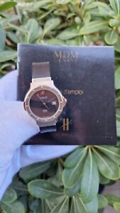 Reloj Hublot MDM Geneve 1391.1 28mm Acero Inoxidable con documentos