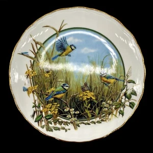 Royal Doulton Seasons of the Hedgerows Teller, A Merriment of Bluetits + Haken - Bild 1 von 6