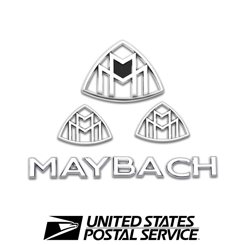 Emblema insignia maletero trasero lateral plateado para Mercedes Benz Maybach clase S S500 S600 Foto 1 de 4