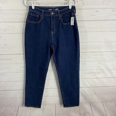 Old Navy High Rise O.G. Jeans rectos niñas talla 16 azul elástico 43x28 nuevos Foto 1 de 4