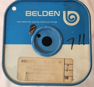 BELDEN 19 AWG massives Kupfer verdrilltes Paar Kunststoff isoliertes Kabel Draht #8482 20' - Bild 1 von 5