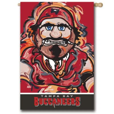 Tampa Bay Buccaneers Gamuza Bandera Doble Cara 29 X 43 Justin Patten NFL Foto 1 de 4