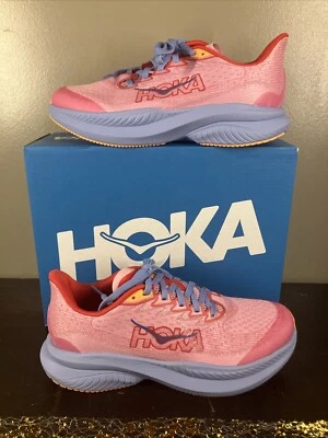 Hoka One One Mach 6 Youth 1147553 PNYC NEVER WORN!!! Size 7 - Imagem 1 de 4