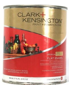 1 Clark & Kensington 29 Oz 170A350 Red Tint Base Paint Primer In 1 Flat Enamel 