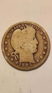 1905-P United States Barber Quarter (#1) - Picture 1 of 2