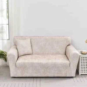 Solid Color Non-slip Sofa Cover, All-inclusive Imitation Cowhide Sofa Slipcovers - Picture 1 of 19
