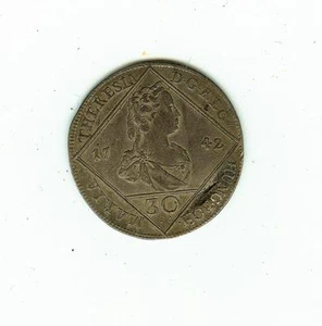 1742 Österreichische Staaten - Tirol Silber 30 Kreugers KM#1694 - Bild 1 von 2