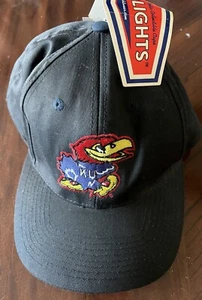 KU Kansas Jayhawks New Black SnapBack Hat Collegiate Headlights- Tested - Picture 1 of 5