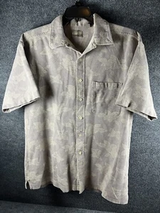 Khaki's by Arrow  Floral Print Casual Heavy Cotton Button Down Shirt Men's XL - Picture 1 of 8