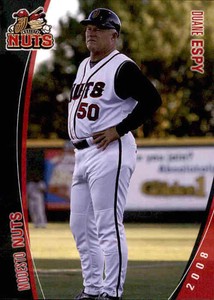 2008 Modesto Nuts Grandstand #6 Duane Espy Hitting Coach Baseball Card