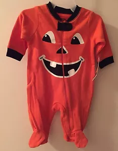 New newborn infant baby boy girl pumpkin costume halloween outfit Romper - Picture 1 of 1