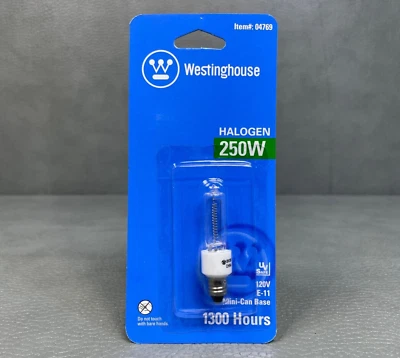Westinghouse 250-Watt 120V E11 Mini Candelabra Base Light Bulb - Image 1 of 2