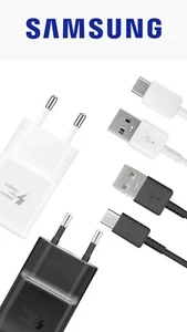 Original Samsung Galaxy Quick Charger USB C Charger for S8 S9 S10 S20 + Ultra - Picture 1 of 11
