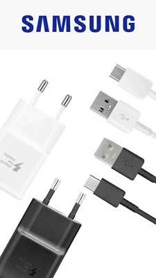 Original Samsung Galaxy Quick Charger USB C Charger for S8 S9 S10 S20 + Ultra - Image 1 of 2
