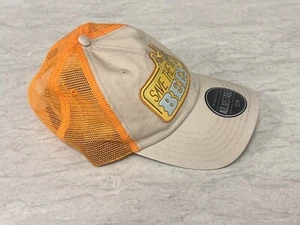BIOWORLD "SAVE THE BEES" STONE BEIGE & ORANGE BASEBALL HAT -- ADJUSTABLE - Picture 1 of 6