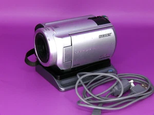 Sony Handycam DCR-SR40 30GB HDD 800x Zoom With Charger Dock Tested & Working - Picture 1 of 12