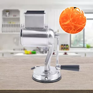 Multifunktionale Lebensmittel Rotierende Reibe Zerkleinerer Edelstahl mit 5 Trommeln Klingen - Bild 1 von 11
