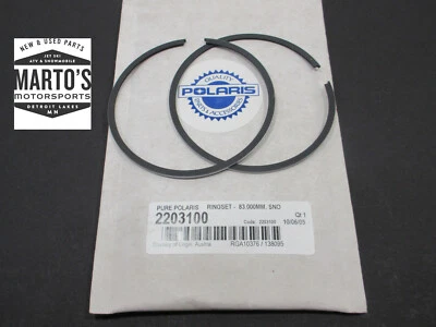 Cantidad 2 anillos de pistón nuevos OEM POLARIS 2006 RMK fusión switchback 900 83 mm STD Foto 1 de 2