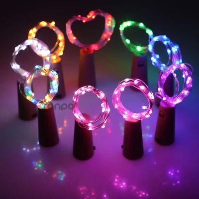 1M 3.28FT LED Cork Shaped Copper Wire String Light Wine Bottle For Xmas RML494 - Image 1 of 4