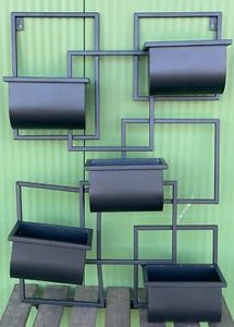 2.Wahl Mercancía B Estante de Hierbas Cocina Pared Metal Negro Soporte de Flores - Imagen 1 de 5