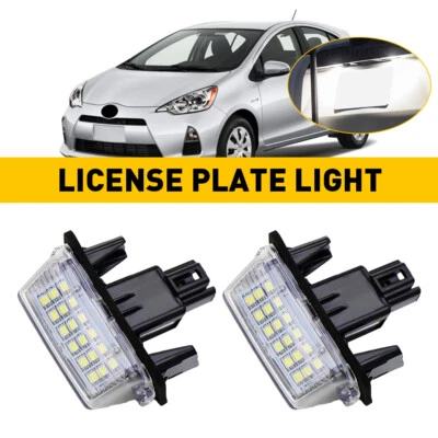 LED License Plate Light Assembly For 2012-2019 Toyota Prius C Highlander Camry - Image 1 of 4